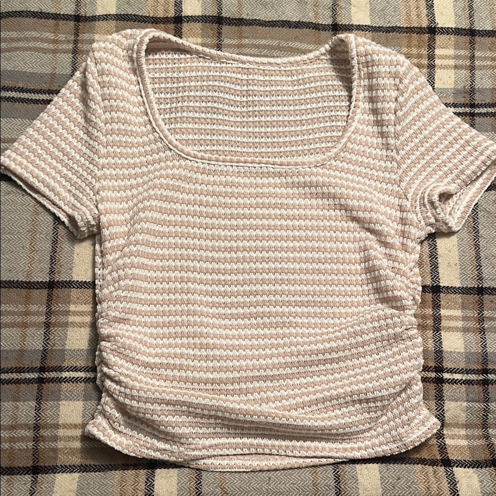 Striped Cream Women's Top